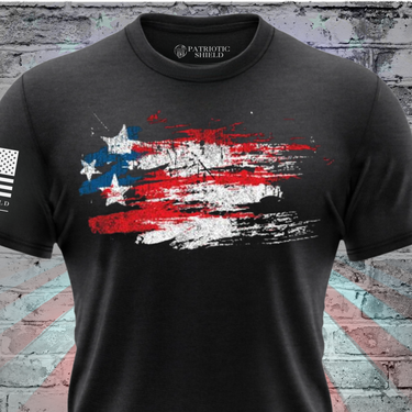Majestic Glory Women’s Patriotic American Flag T-Shirt